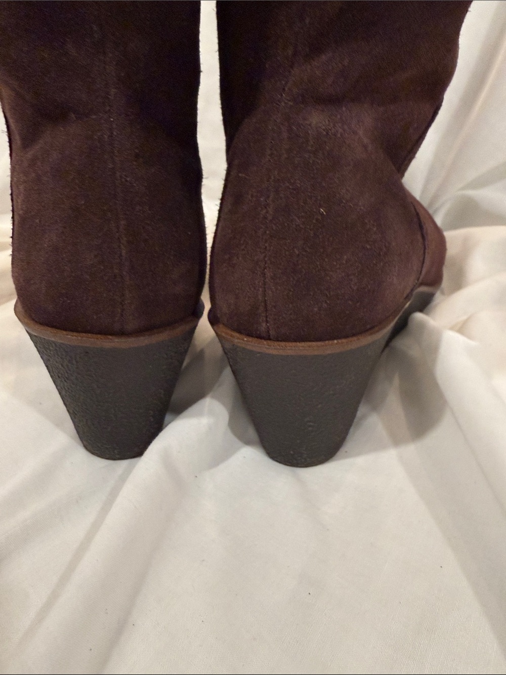 Aerosoles Women's Tall Suede Knee-High Boots - Dark Brown - Picture 6 of 10